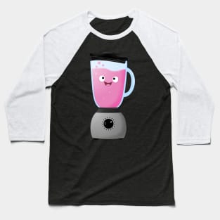 Cute happy food blender kitchen appliance cartoon Baseball T-Shirt